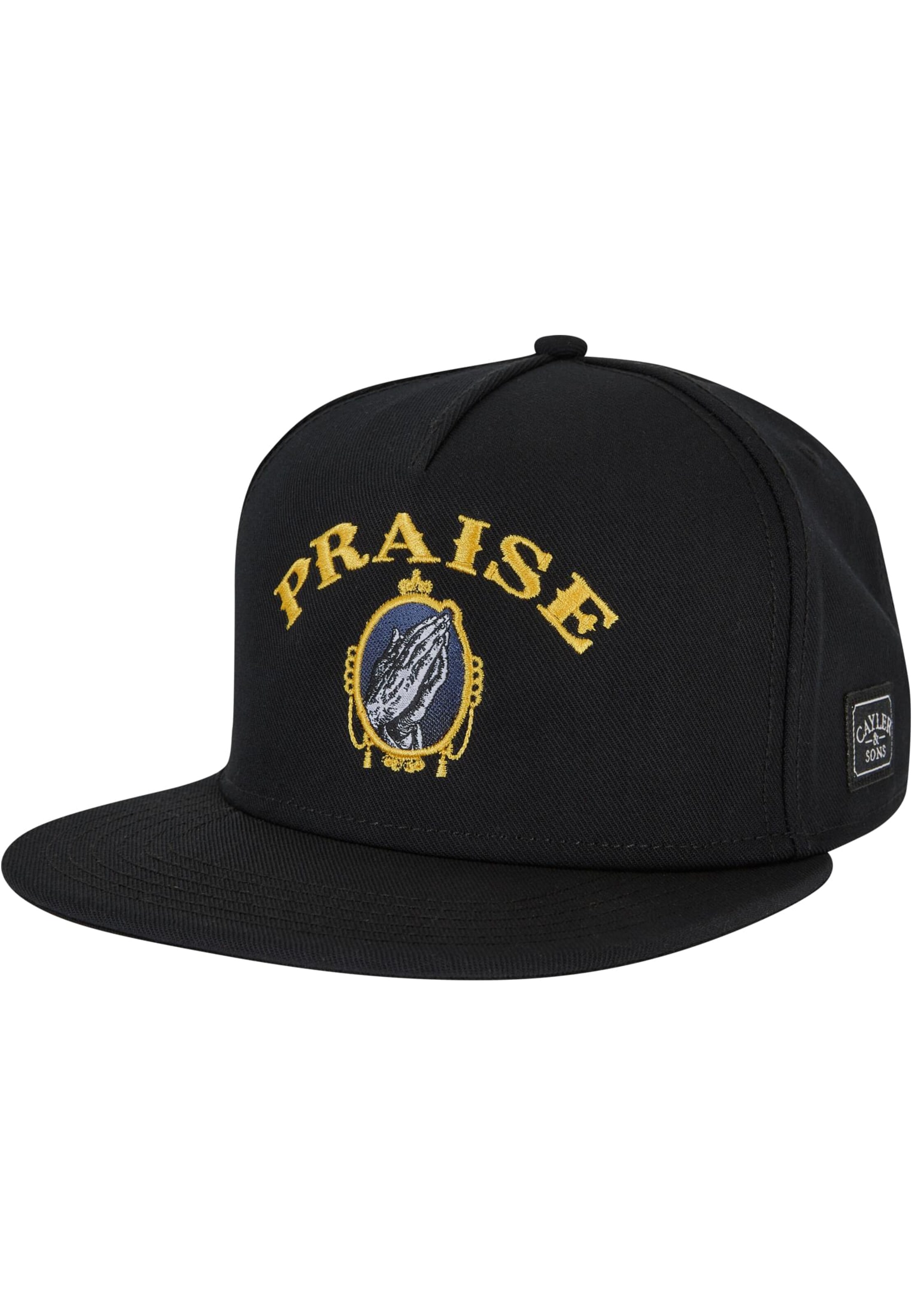 Cayler & Sons Cap 'Praise the Chronic' in Black: front