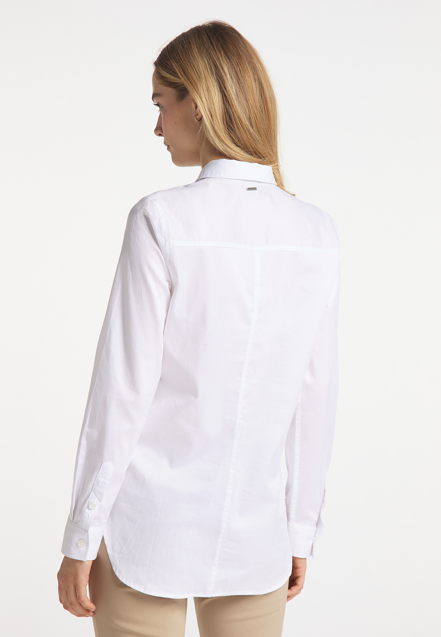 DreiMaster Klassik Bluse in Weiß 
