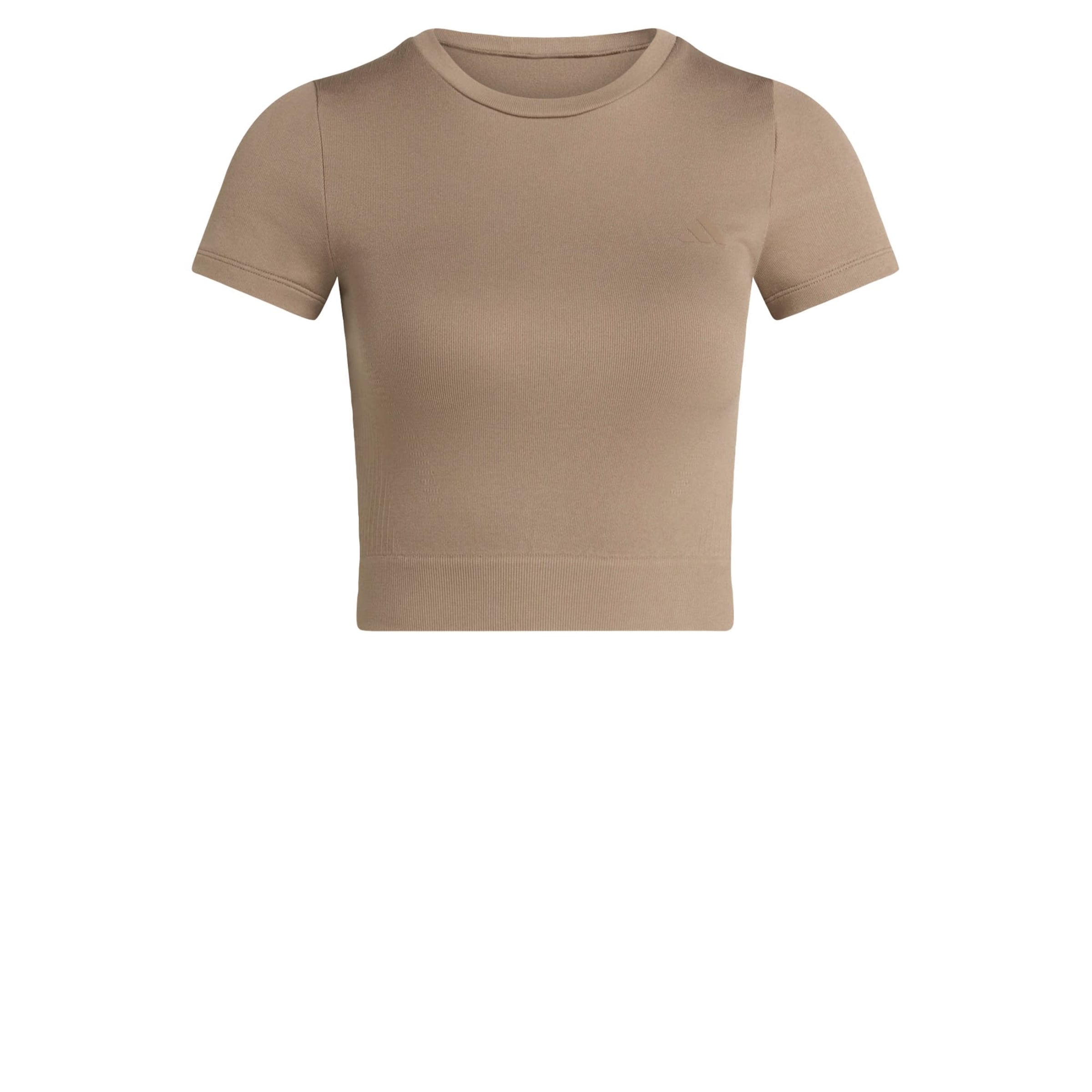 T-shirt fonctionnel 'Essentials' ADIDAS PERFORMANCE en marron : devant