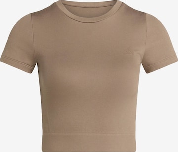 T-shirt fonctionnel 'Essentials' ADIDAS PERFORMANCE en marron : devant