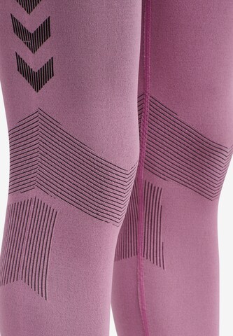 Skinny Pantaloni sportivi 'First' di Hummel in lilla