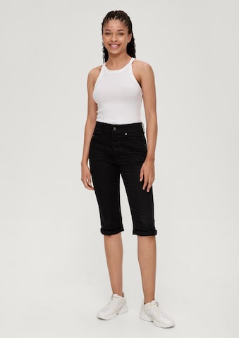 Coupe slim Pantalon QS en noir