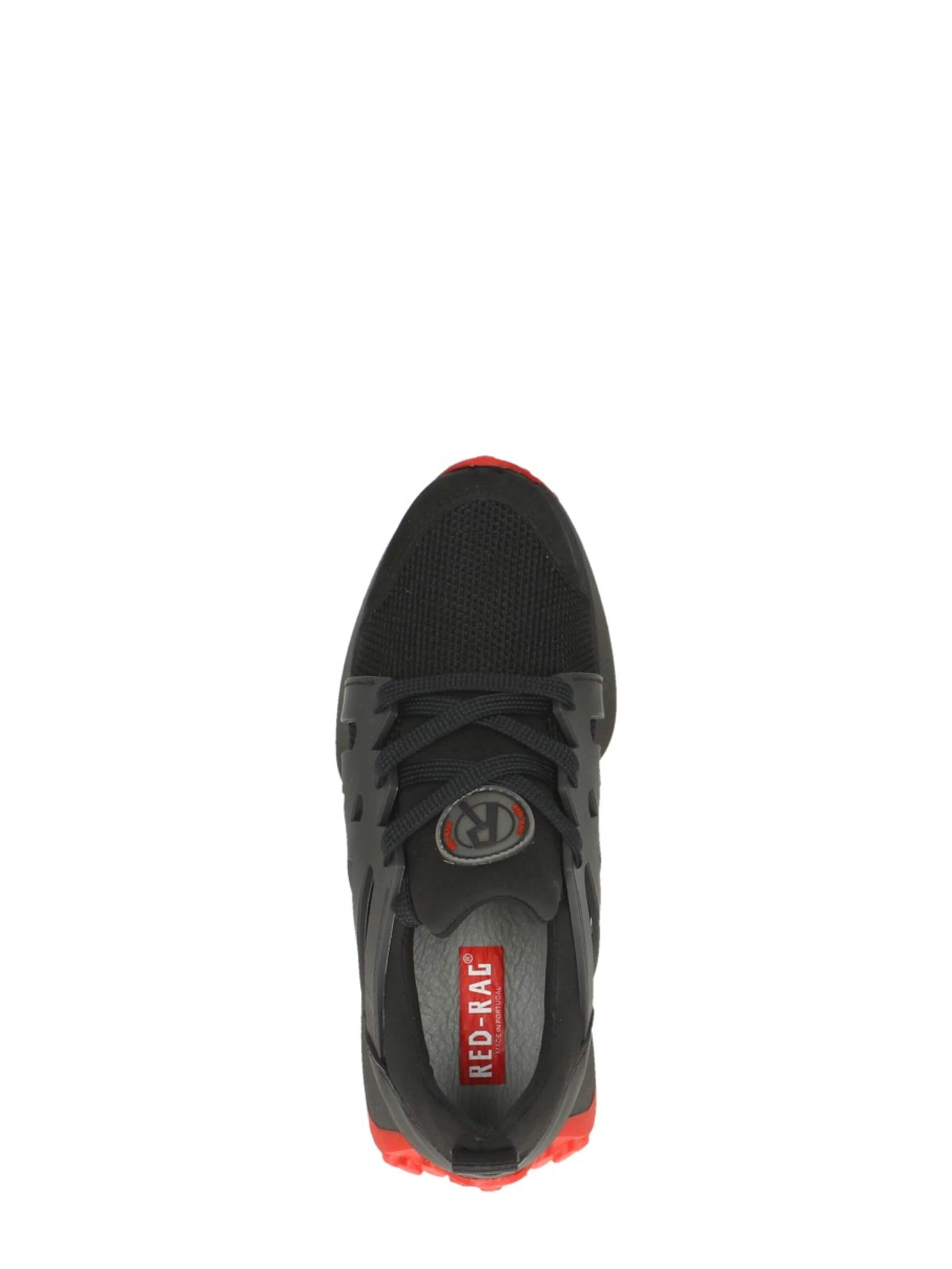 Red-Rag Sneakers 'Sneakers Laag' in Black