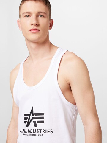 T-Shirt ALPHA INDUSTRIES en blanc