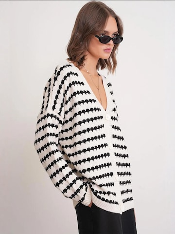 MixRay Strickjacke in Weiß