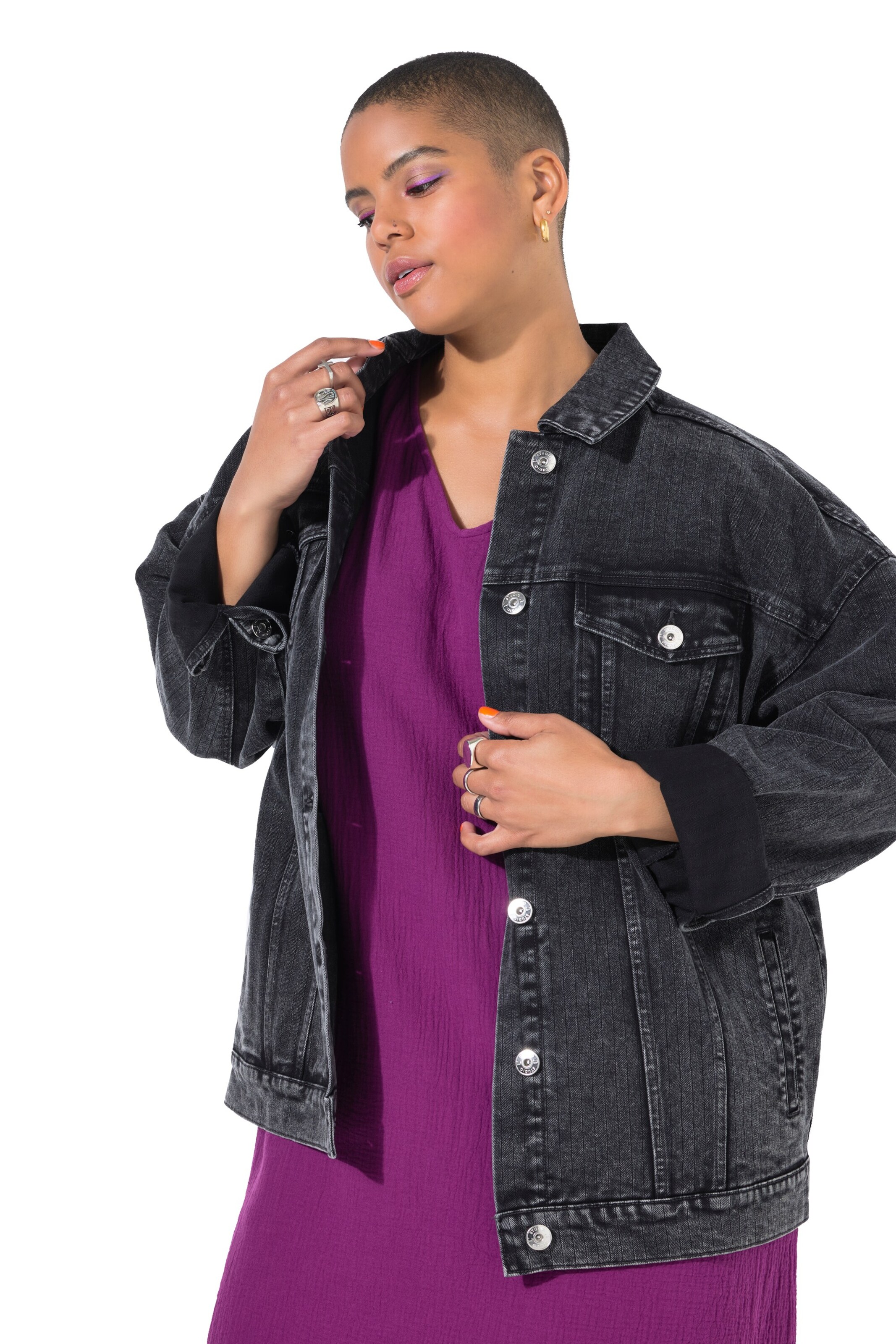 Studio Untold Tussenjas in Grijs: voorkant