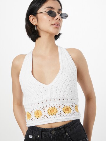 Tops en tricot HOLLISTER en blanc