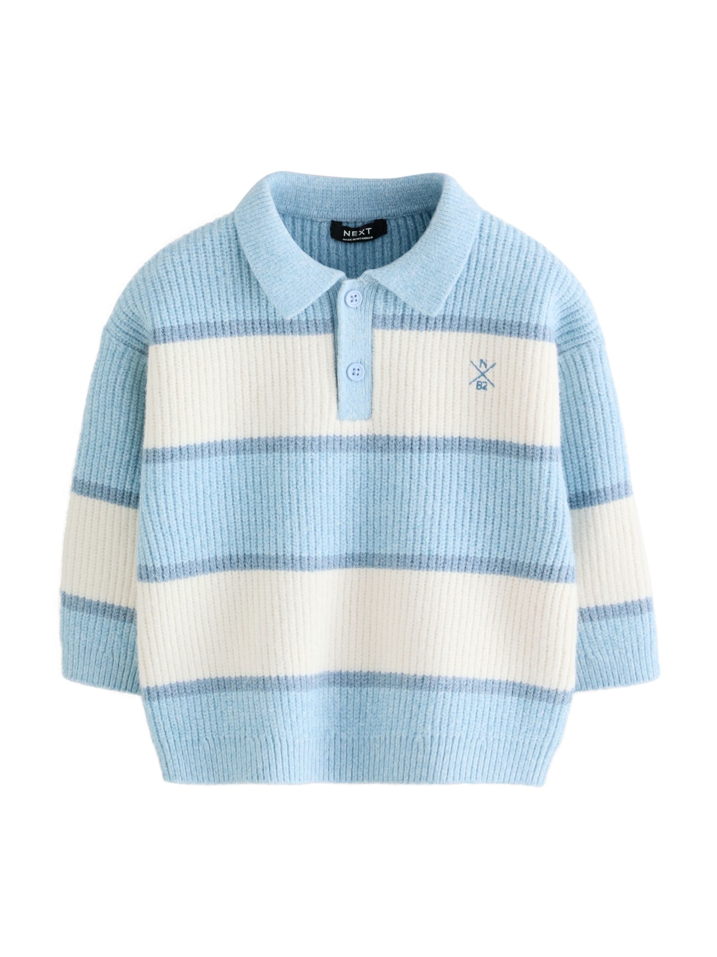 Next Pulover | modra barva: sprednja stran