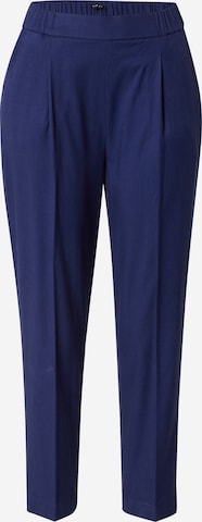 Sisley Normální Kalhoty se sklady v pase – modrá: přední strana