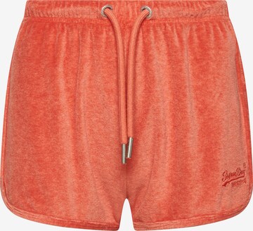Superdry Regular Pants in Orange: front