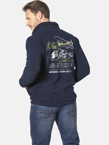 Jan Vanderstorm Fleece jas ' Terje ' in Blauw