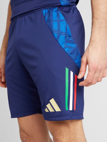 mėlyna ADIDAS PERFORMANCE Prigludęs Sportinės kelnės