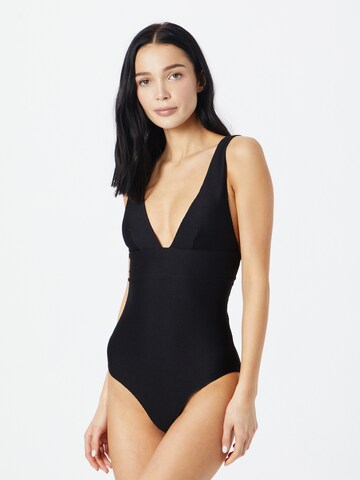 ETAMJednodijelni kupaći kostim 'VAHINE' - crna boja: prednji dio