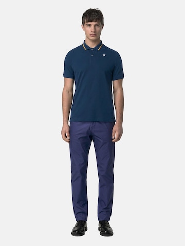 K-Way T-shirt 'JUD PIQUE SLIM' i blå