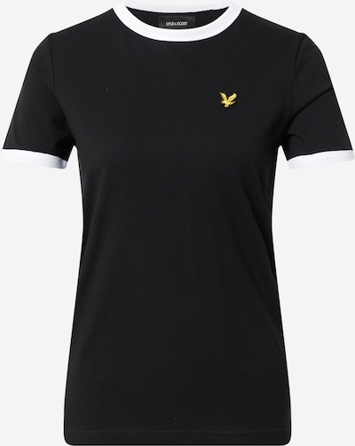 Lyle & Scott Тениска 'Ringer' в жълто / черно / бяло, Преглед на продукта