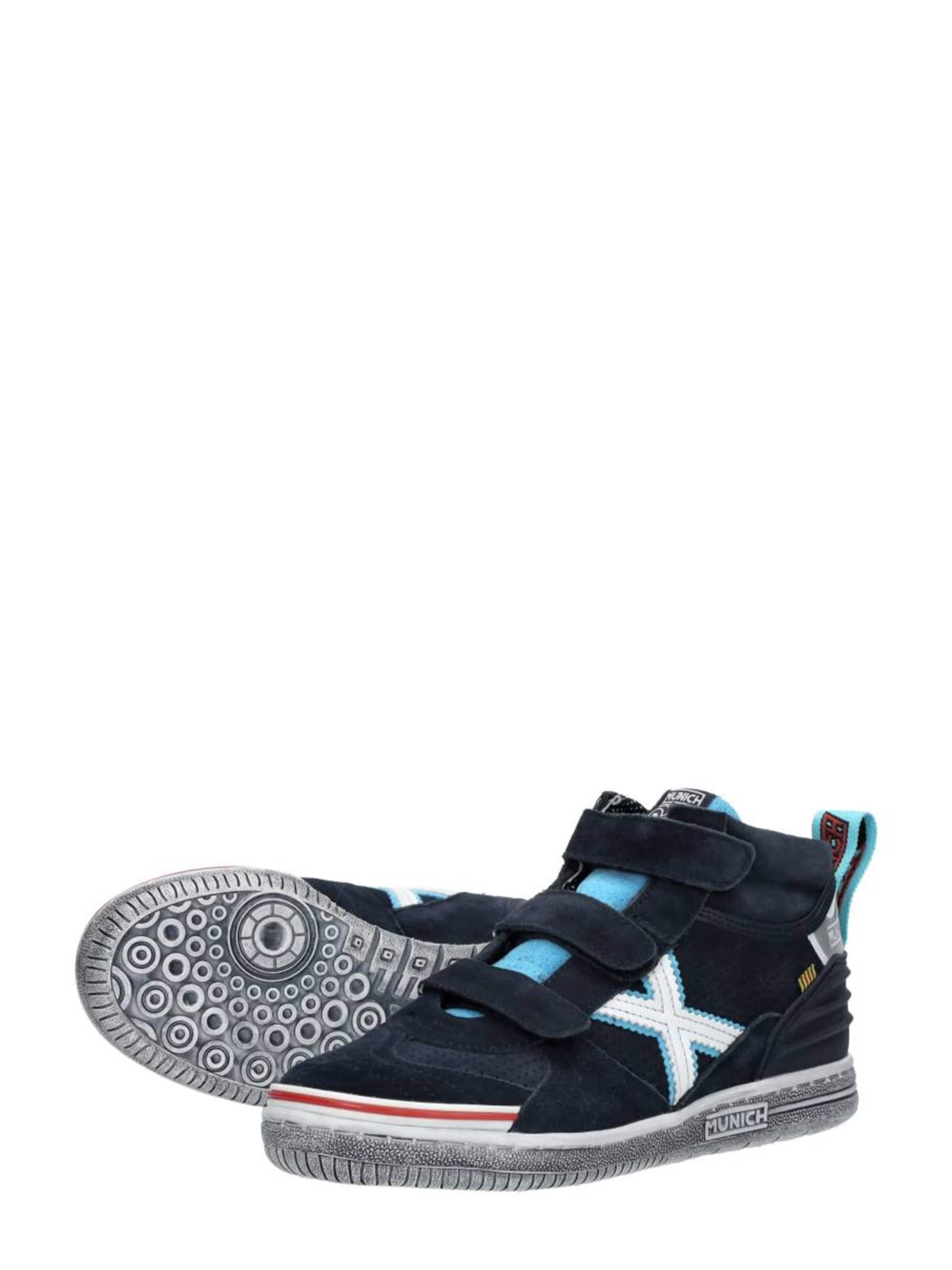 MUNICH Sneakers 'Klittenband Hoog' in Blauw