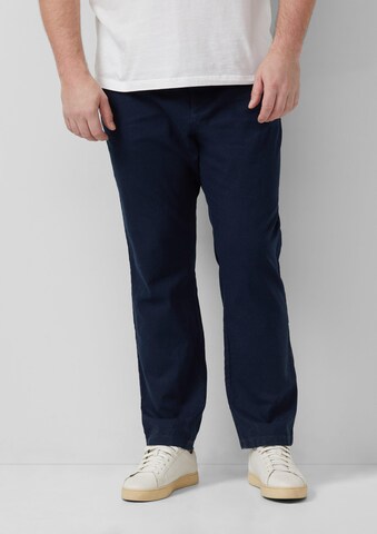 s.Oliver Regular Chino ' DETROIT ' in Blauw: voorkant