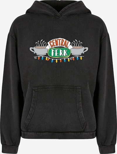 ABSOLUTE CULT Sweat-shirt 'Friends - Central Perk Christmas Lights' en gris / vert / noir / blanc, Vue avec produit