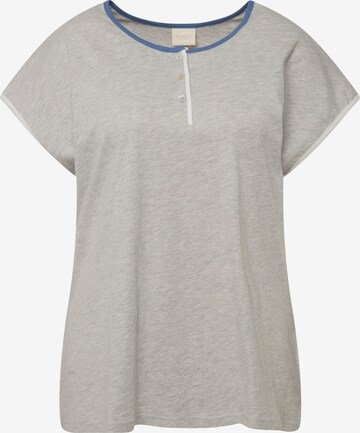 Ulla Popken Pajama Shirt in Grey: front