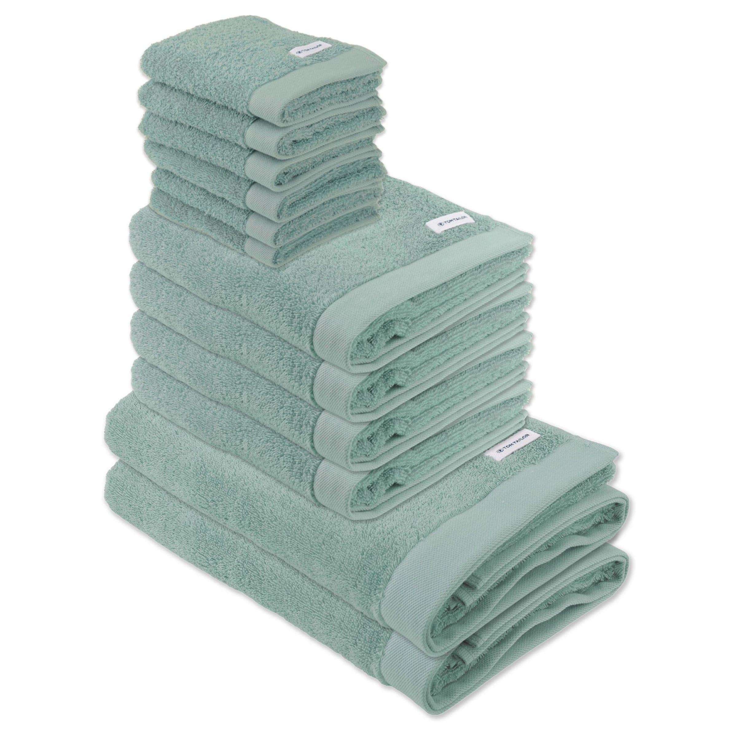 TOM TAILOR Håndklæde i grøn: forside