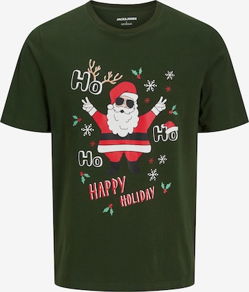 JACK & JONES Bluser & t-shirts 'X-Mas' i grøn: forside