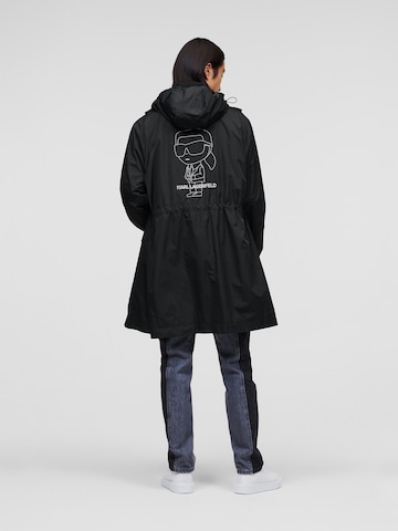 Karl Lagerfeld - Parka meia-estação 'Ikonik 2.0' em preto