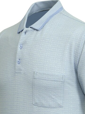 Cizgi Triko Shirt‌‌ in Blau