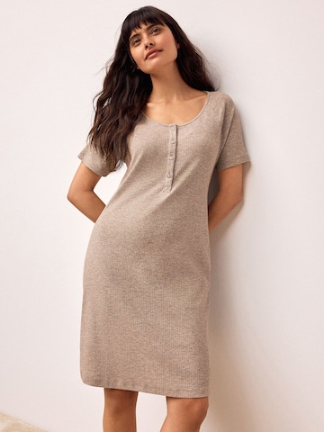 NextSpavaćica košulja - smeđa boja: prednji dio