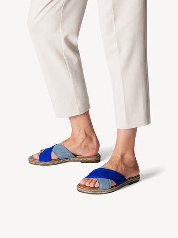 TAMARIS Mules in Blue: front