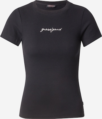 GUESS JEANS Футболка в Черный: спереди