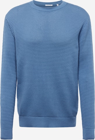 KnowledgeCotton Apparel Sweater 'VAGN' in Blue: front