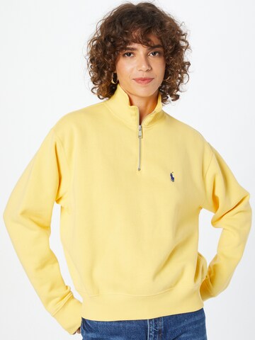 Bluză de molton de la Polo Ralph Lauren pe galben: față