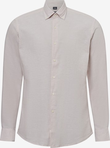 Nils Sundström Button Up Shirt ' ' in Beige: front
