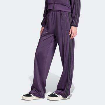 ADIDAS ORIGINALS Loose fit Trousers 'Adicolor Classic Firebird' in Purple: front