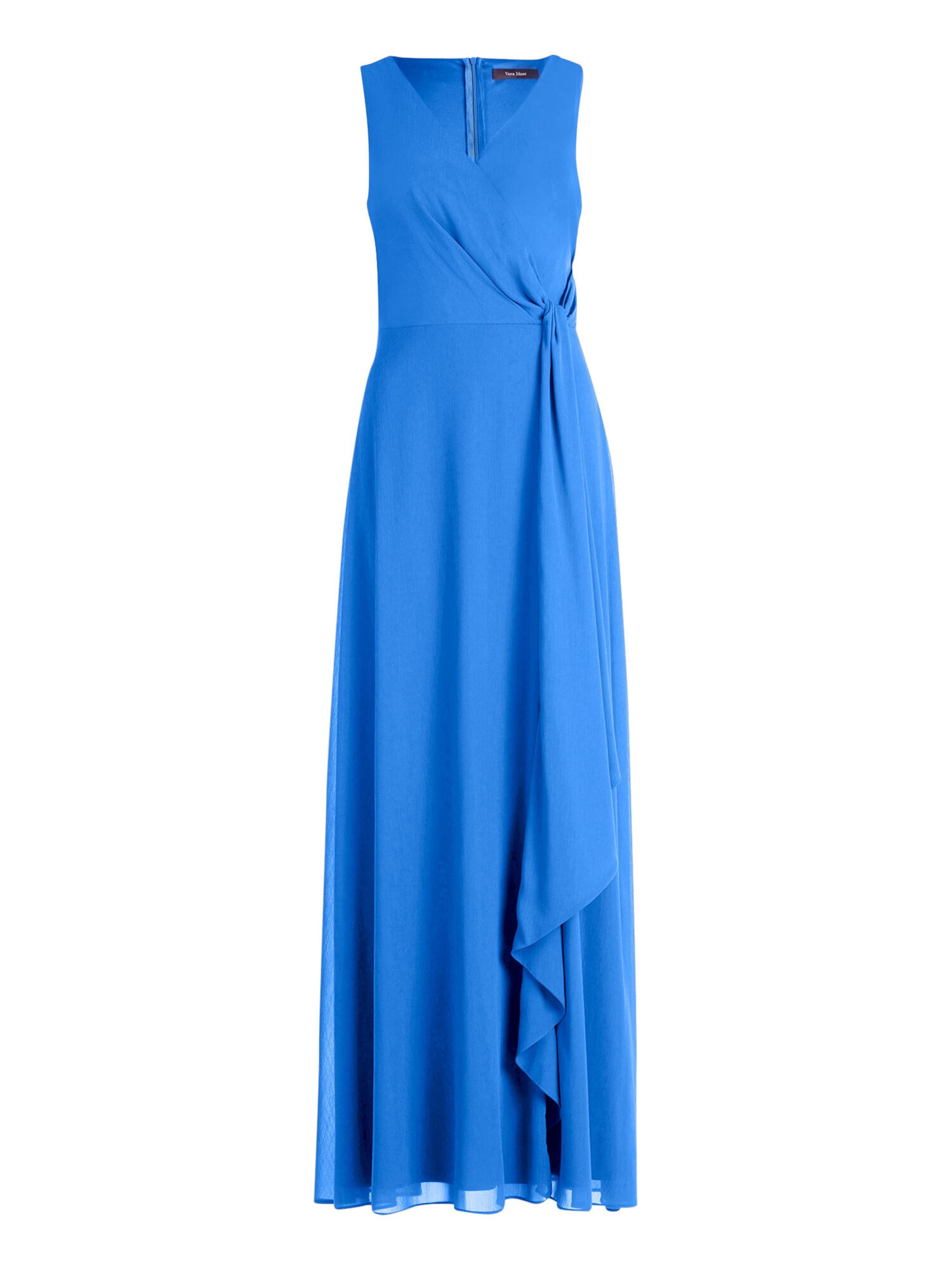Vera Mont Abendkleid mit Volant in 36 in blau, Produktansicht
