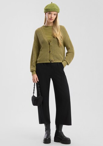 QS Knit cardigan in Green