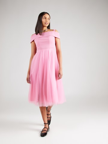 Skirt & Stiletto Cocktail Dress 'Aya' in Pink: front