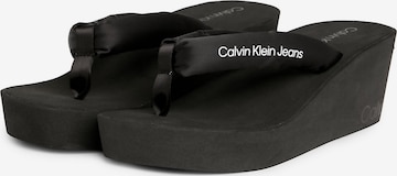 Calvin Klein Jeans Σαγιονάρες διχαλωτές σε μαύρο