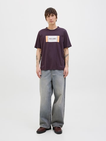 T-Shirt 'JJHayato' JACK & JONES en violet