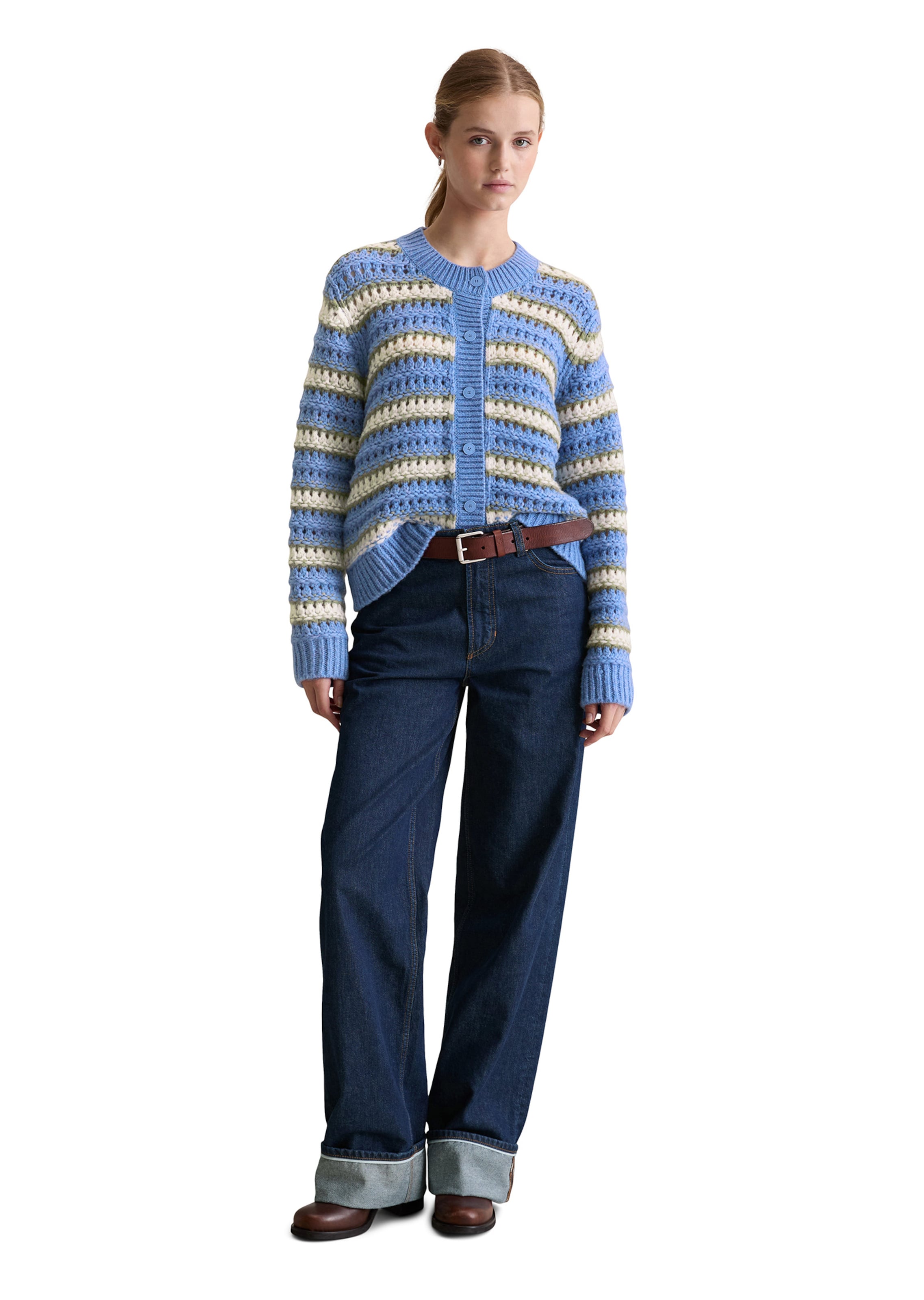 Marc O'Polo DENIM Strickjacke in Blau