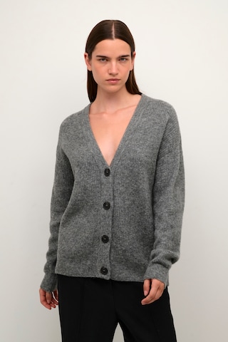 KAREN BY SIMONSEN Knit Cardigan 'Debbie' in Grey: front