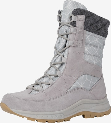 TAMARIS Lace-Up Boots in Grey: front