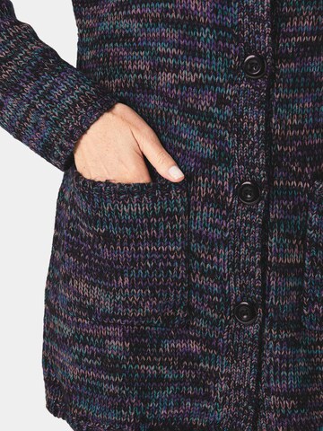 Goldner Strickjacke in Grau