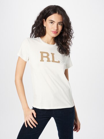 Maglietta di Polo Ralph Lauren in bianco: frontale