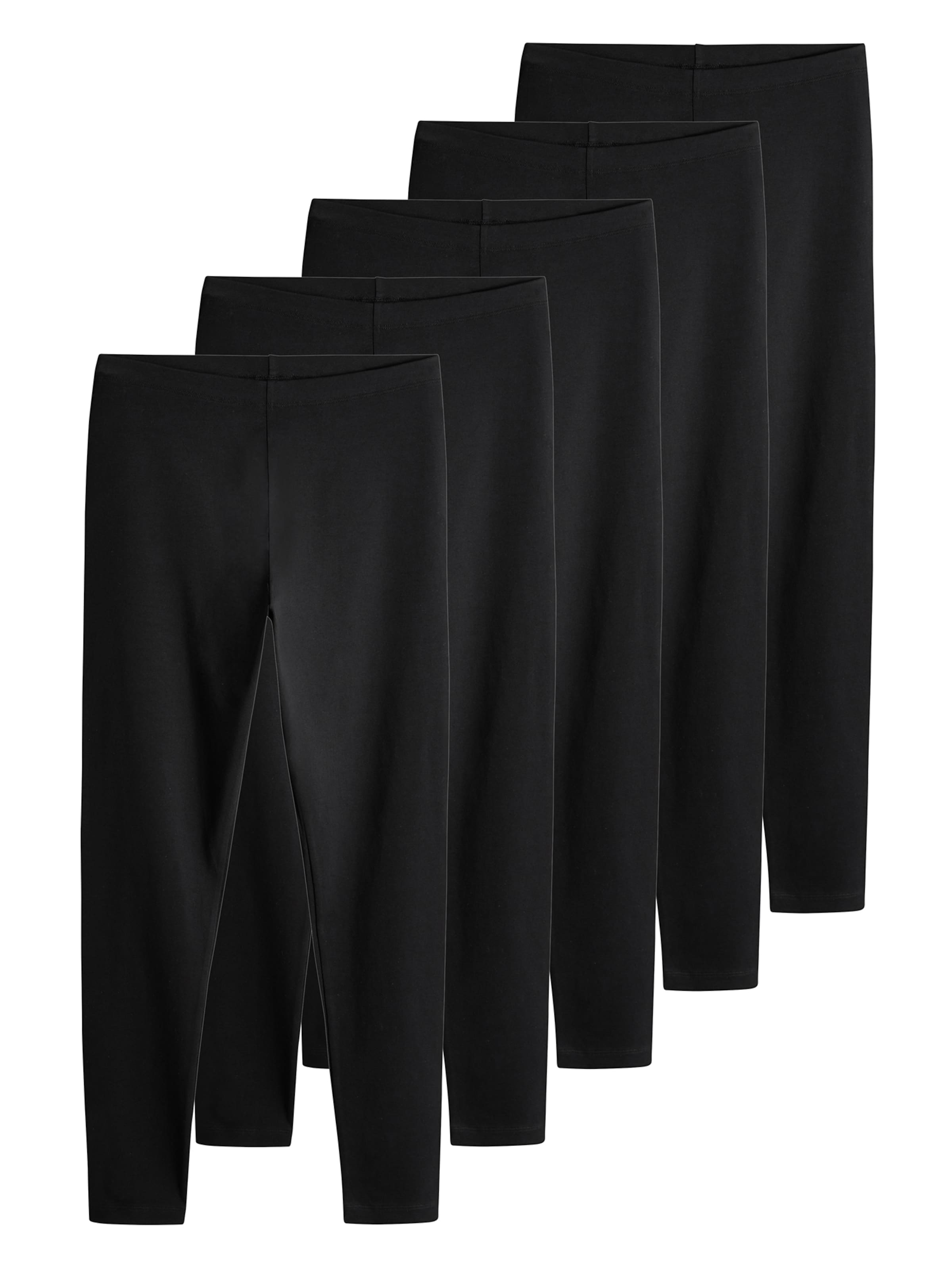 The Set Skinny Leggings in Schwarz: Vorderseite