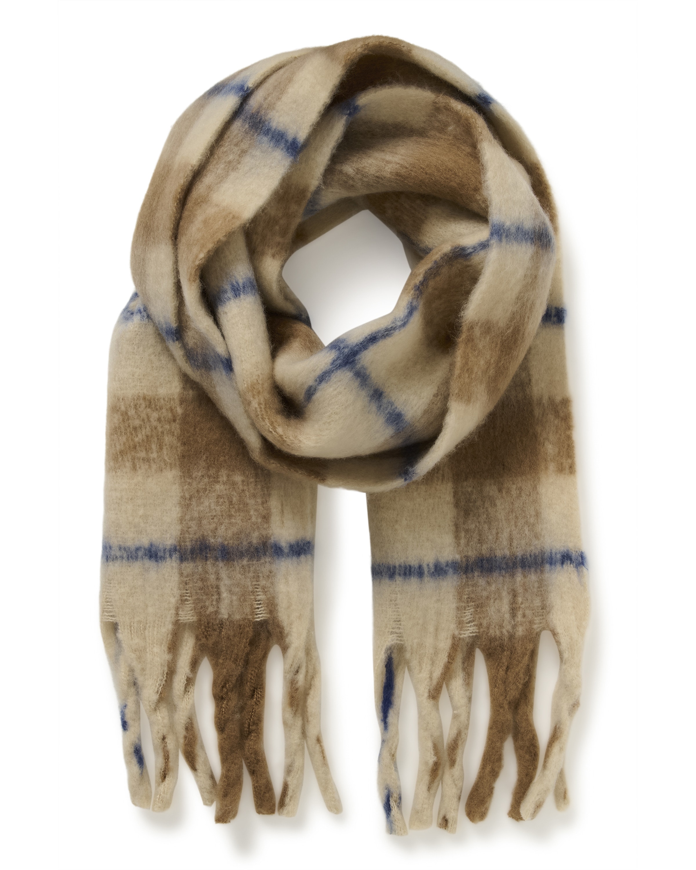 SOAKED IN LUXURY Sjaal 'SLHinya' in Beige: voorkant