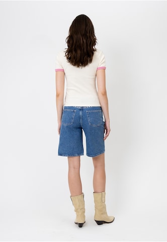 OH APRIL Shirt 'Lucky Heart' in White