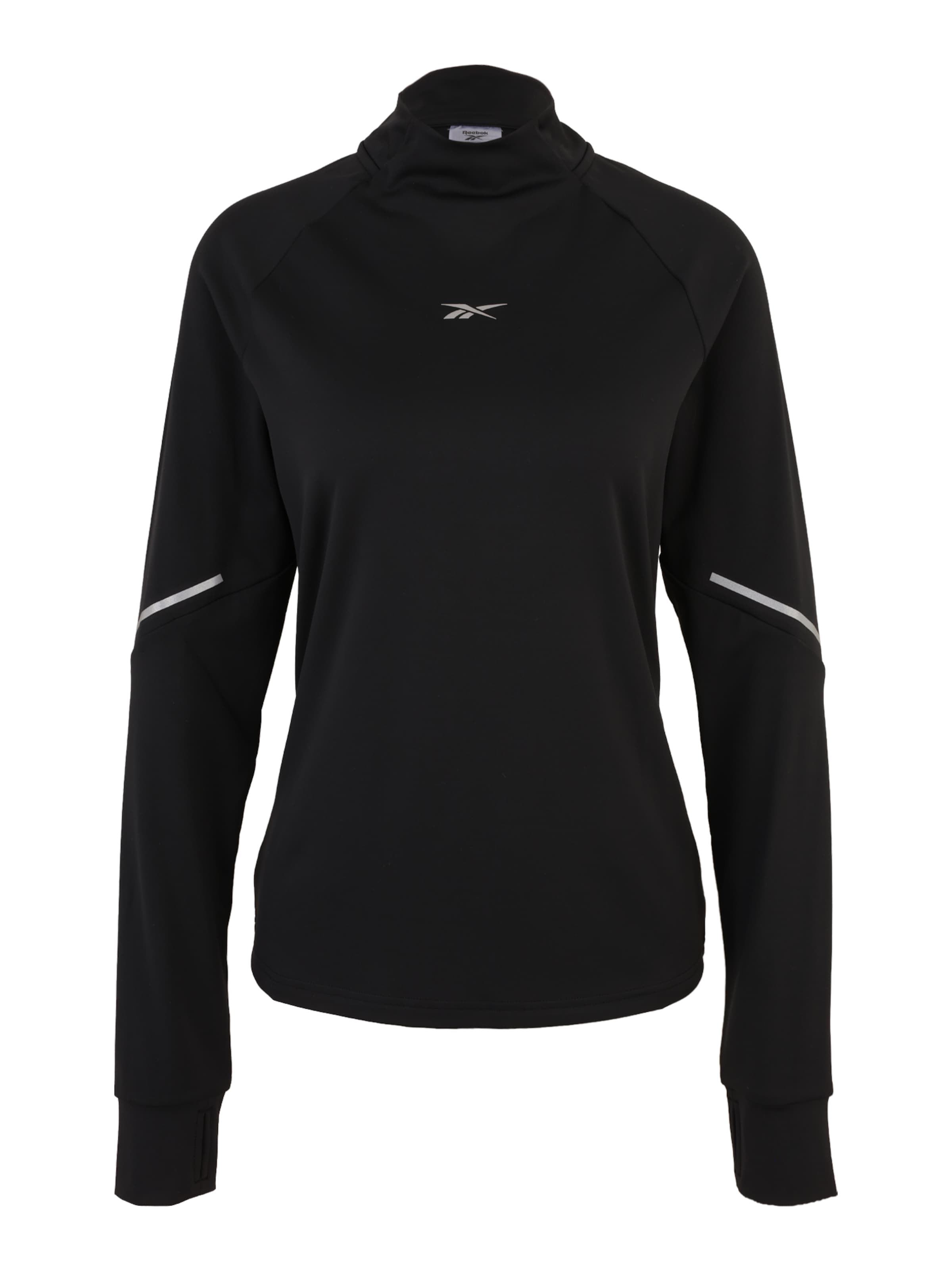 Reebok Športna majica | črna barva: sprednja stran