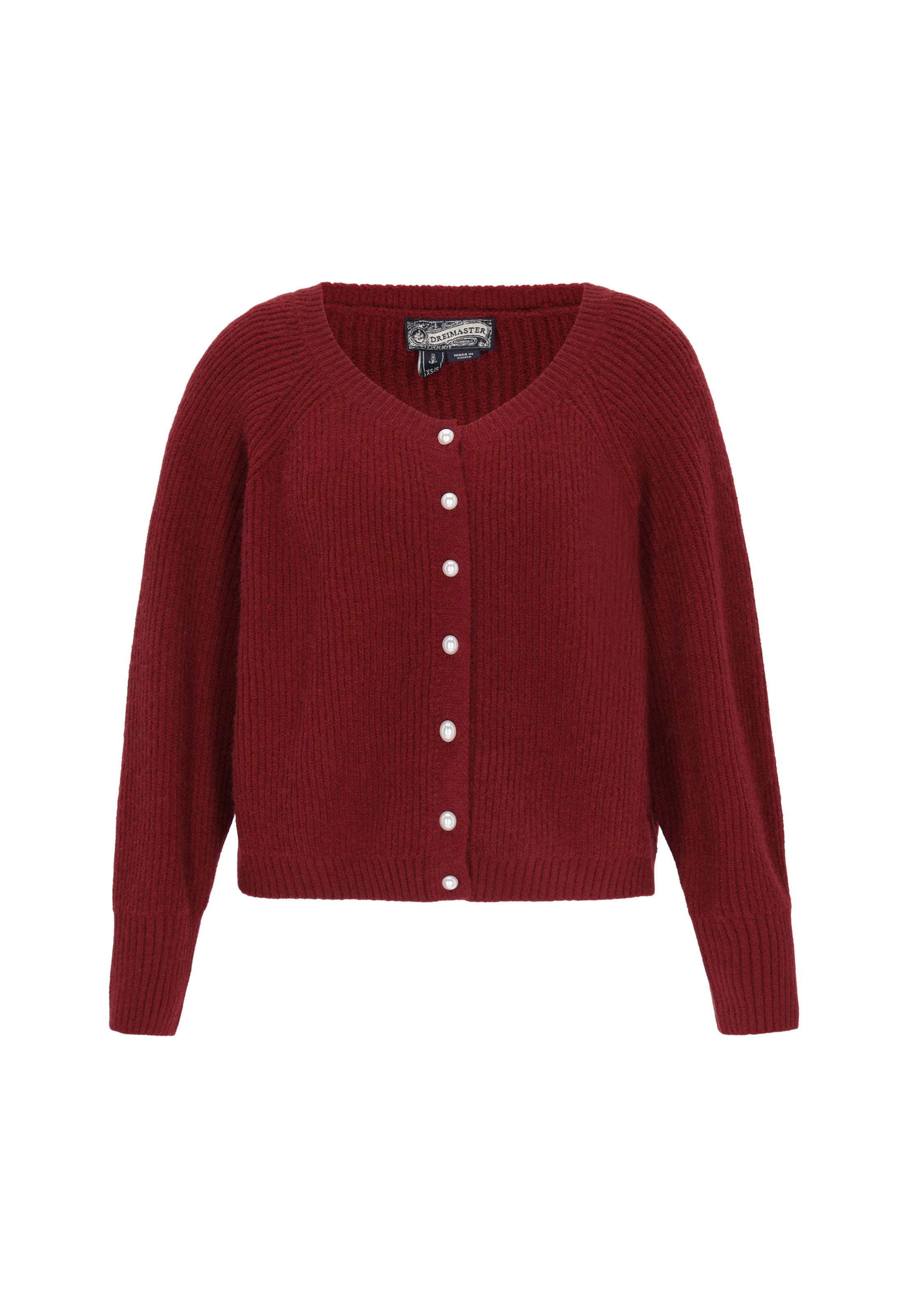 DreiMaster Vintage Oversized vest 'Vintage' in Rood: voorkant