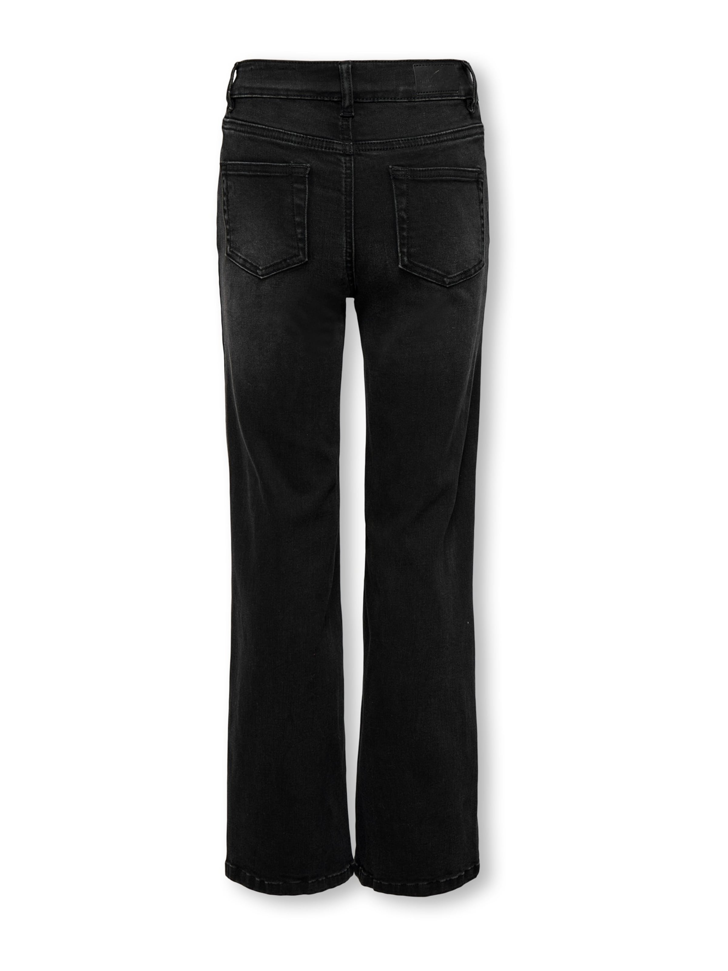 ONLY GIRLS Wide leg Jeans 'KOGJUICY-WAUW' i svart